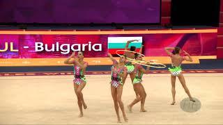 Bulgaria (BUL) - 2019 Rhythmic Worlds, Baku (AZE) - Qualifications 3 Hoops + 2 Pairs Of Clubs