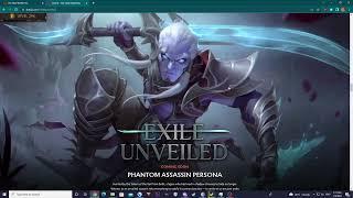 DOTA BATTLEPASS 2022 FACELESS VOID RAZOR ARCANA , PA CM PRESTIGE