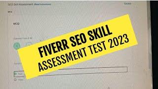 Fiverr SEO Skill Assessment Test Answer 2023