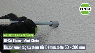 RECA Dimos Mini Stein - Distanzmontagesystem für Dämmstoffstärken von 50 bis 200 mm