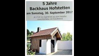 Backhaus Hofstetten 5-jähriges Jubiläum September 2017