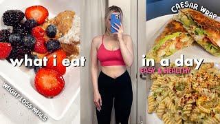 WHAT I EAT IN A DAY (healthy, non restrictive, weight loss meals)