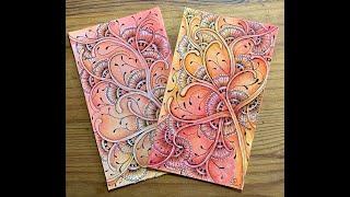 Hollis Tangle Pattern by ZT Tutorial with Annie Reiser, CZT
