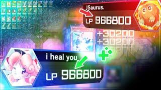 I Healed Myself & Opponent to 999999+ LP, then SCAMMED HIM (Yu-Gi-Oh! Master Duel)