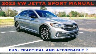 2023 VW Jetta Sport 1.5L Turbo Manual - Practical, Efficient and Fun ! POV Review & Test Drive