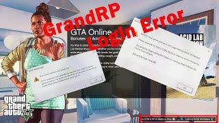 How to fix Grand RP Not Opening Launch Error and Login Problem 1000% Solve (HINDI)