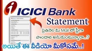 How to Auto Download every month ICICI Bank Statement Telugu || Jai Mobile Telugu