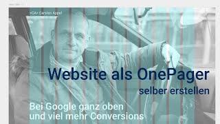 OnePager Website selber erstellen - Wireframing, Prototyping (Adobe XD), HTML / CSS Entwicklung