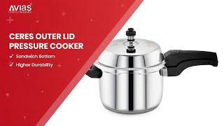 Avias India Stainless Steel Ceres Outer Lid Pressure Cooker