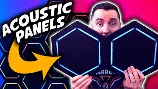 ACOUSTIC PANELS of the FUTURE! (AudiGlow Lighted Acoustic Panels Review)