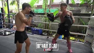 Muay Thai Padwork Xavi Gonzalez with JP Gallacher