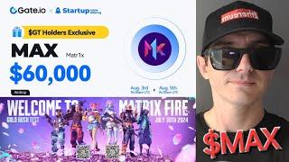 $MAX - MATR1X FIRE TOKEN CRYPTO COIN HOW TO BUY MAX GATE KUCOIN BYBIT OKX BINGX ETH ETHEREUM UNISWAP