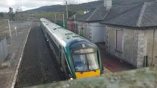 ICR 22000 Intercity Railcar Pulling into Carrick On Suir Rail Station.