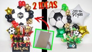 2 IDEAS REGALO ECONOMICO Y FACIL PARA PAPA / ARREGLO CON GLOBOS CERVEZA Y CHOCOLATES