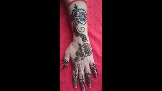 SHIPRA'S ART WORLD | floral mehndi design - simple and easy mehndi design