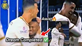 Cristiano Alnassr Teammate Cries After his Dream Assist For CR7| #cr7 #hattrick #alnassr #viral