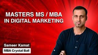 Masters (MS MBA) in Digital Marketing: Best Courses, Salary, Jobs, Careers, Syllabus