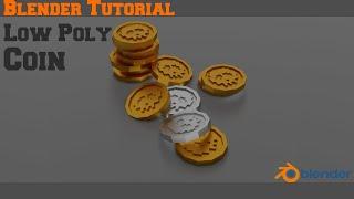 Blender Tutorial | Low poly coin | Easy.