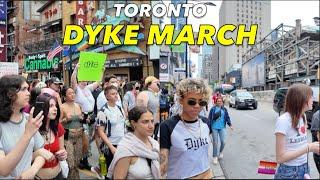 Toronto Dyke March 2024: Walking Alongside The Rally On Downtown Yonge St & Then North To Bloor St E