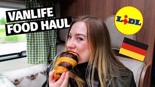 VANLIFE Supermarket HAUL in Germany | Solo female travel vlog