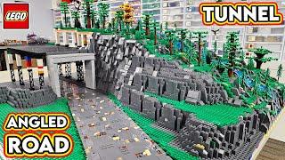 LEGO City Tunnel Connection, Angled Road, & Mountain Ridge