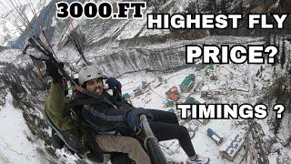 Highest fly Paragliding in Solang Valley Manali | Cost and experience | Go pro cost ? | #vlog26 |