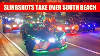 Slingshots Take Over South Beach | 2022 Miami Polaris Slingshot Ride