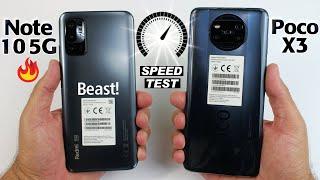 Redmi Note 10 5G vs Poco X3 - Speed Test & Rendering Test 