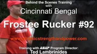 Cincinnati Bengal Frostee Rucker in Training at ASAP The Workout