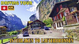 Switzerland Most Scenic Drive: Interlaken to Lauterbrunnen 4K HD