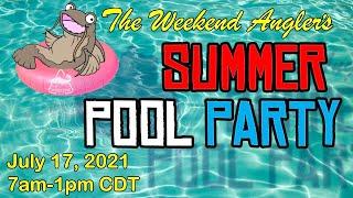 Live Catfish Fishing Tournament Announcement: The Weekend Angler's Summer Pool Party, 2021