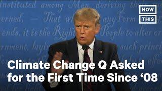 Trump & Biden Discuss Climate Change at 2020 Presidential Debate | NowThis