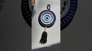 World's Miniest Wall Hanging  / Evil Eye Wall Hanging  #diyhomedecor #wallhanging #shorts #diy