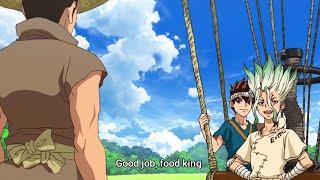 Taiju is Declared The King of Food - Dr. Stone Season 3 Episode 1