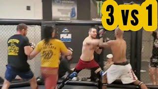 Sean Strickland 3 vs 1 MMA Sparring Sessions