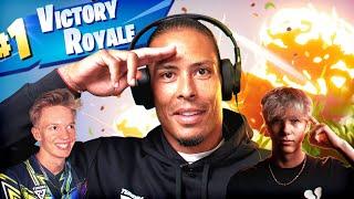 Virgil van Dijk Plays Fortnite For The First Time ft. MrSavage