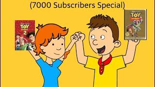 Caillou and Rosie brings a G Rating movie to school and gets Ungrounded. (7000 Subscribers Special)