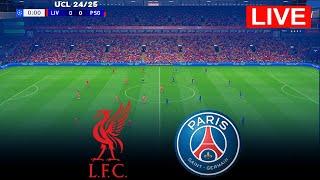 [LIVE] Liverpool vs PSG. UEFA Champions League 24/25 Full Match - VideoGame Simulation