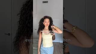 Curly hair is overstimulating #curlyhair #curlygirl