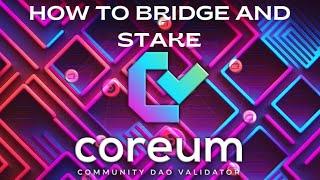 How to bridge and stake Coreum using Sologenic to Cosmostation
