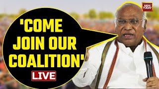 LIVE: At India Bloc Meet, Mallikarjun Kharge's Offer To Like-Minded Parties | India Today LIVE