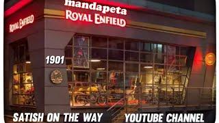 Royal Enfield  show  room in mandapeta  !!Satish on the way!!