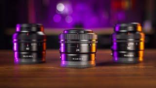 Sony TINY Full-Frame G Lenses - 24mm f2.8, 40mm f2.5, & 50mm f2.5 Review