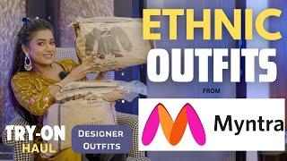 MYNTRA ETHNIC WEAR HAUL  | Designer dresses| Tryon | Honest Review | gimaashi