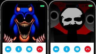 Who's calling? SONIC tapes POMNI CALL sprunki incredibox