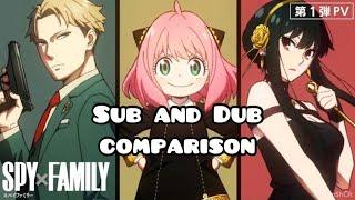 Spy x Family Sub and Dub voices Comparison