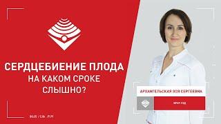 На каком сроке слышно сердцебиение плода на УЗИ?