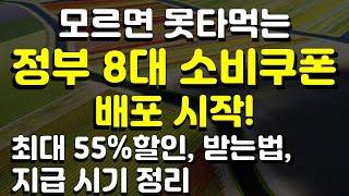 정부 8대 소비쿠폰 지급을 시작 했습니다. 모르면 못받아가는 선착순 소비쿠폰 지급시기, 받는법, 내용 정리!