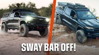 2023 and 2024 Chevy Colorado Off-roading WITHOUT sway bar TEST