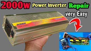 Inverter Repair 2000w || How to repair Solar Power Inverter || Dc to Ac inverter